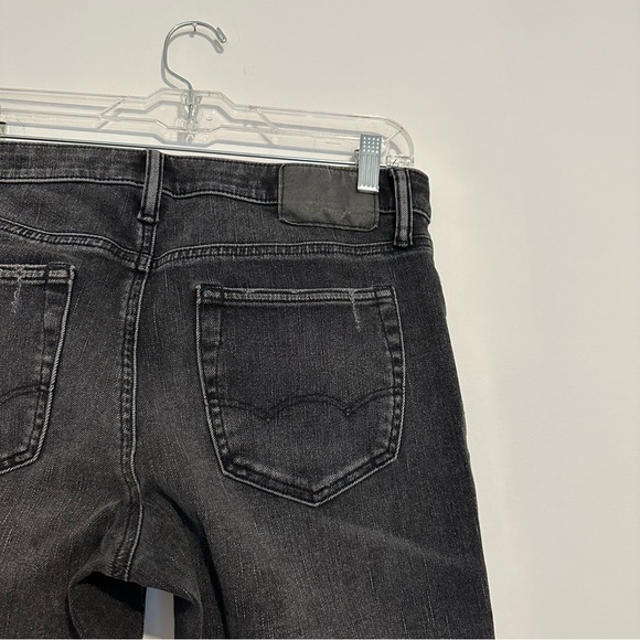 American eagle AE AirFlex slim Fit black distressed men’s Jeans - Picture 7 of 9